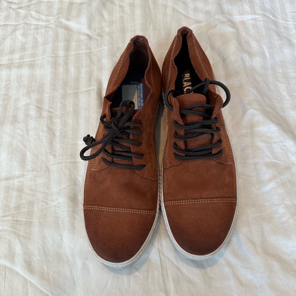 Brand New Mens Suede Sneakers Blackstone Shoes Bm28 Brown Size 43  10 Us